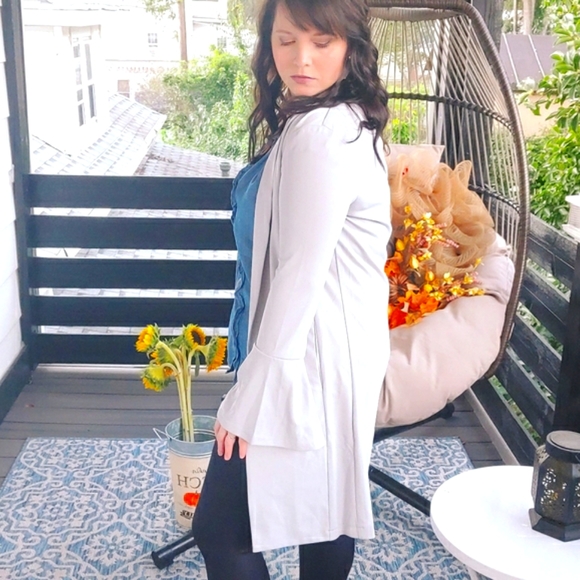 Boho Bell Sleeve Blazer Jacket - Picture 4 of 10